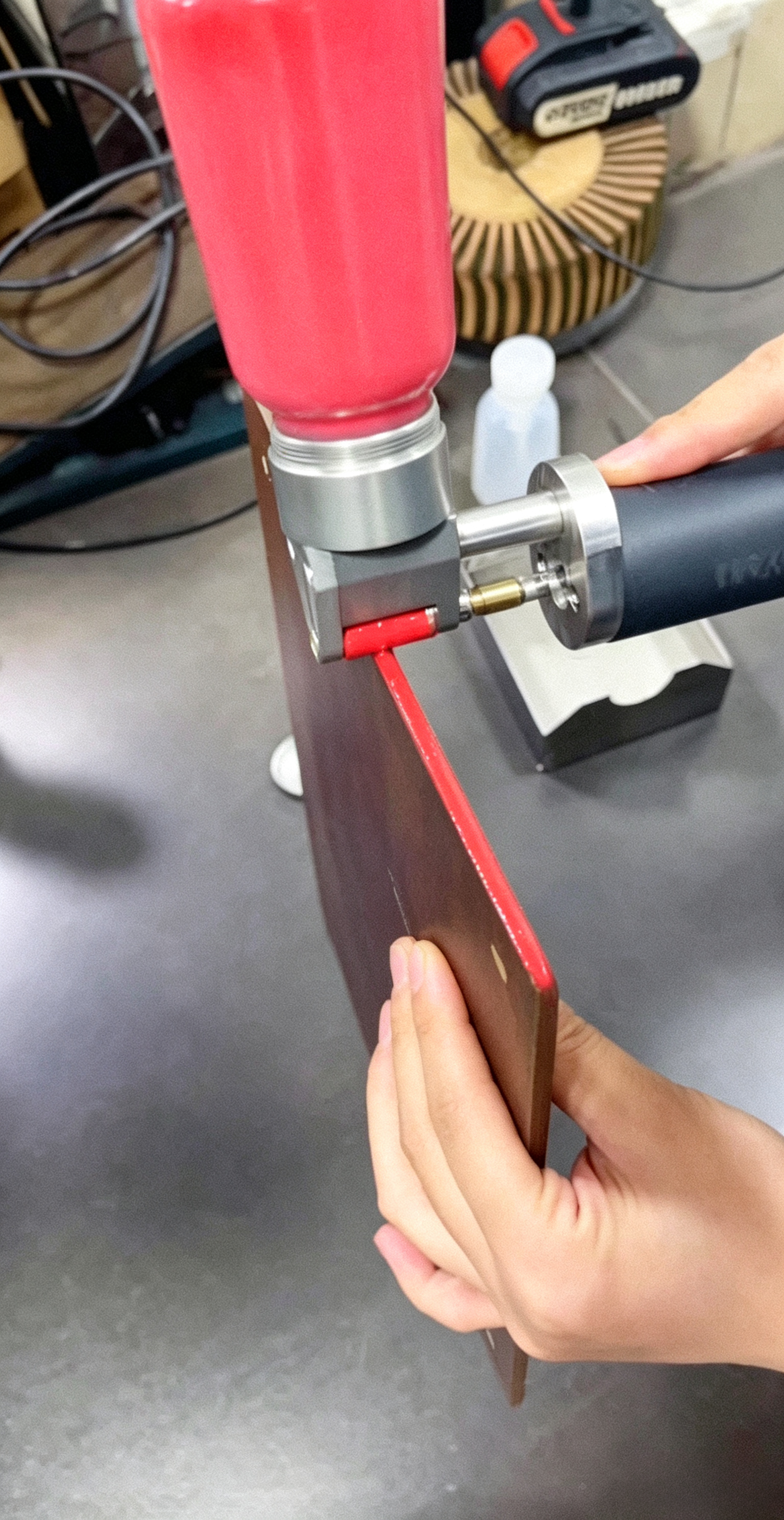 Leather goods machinery application