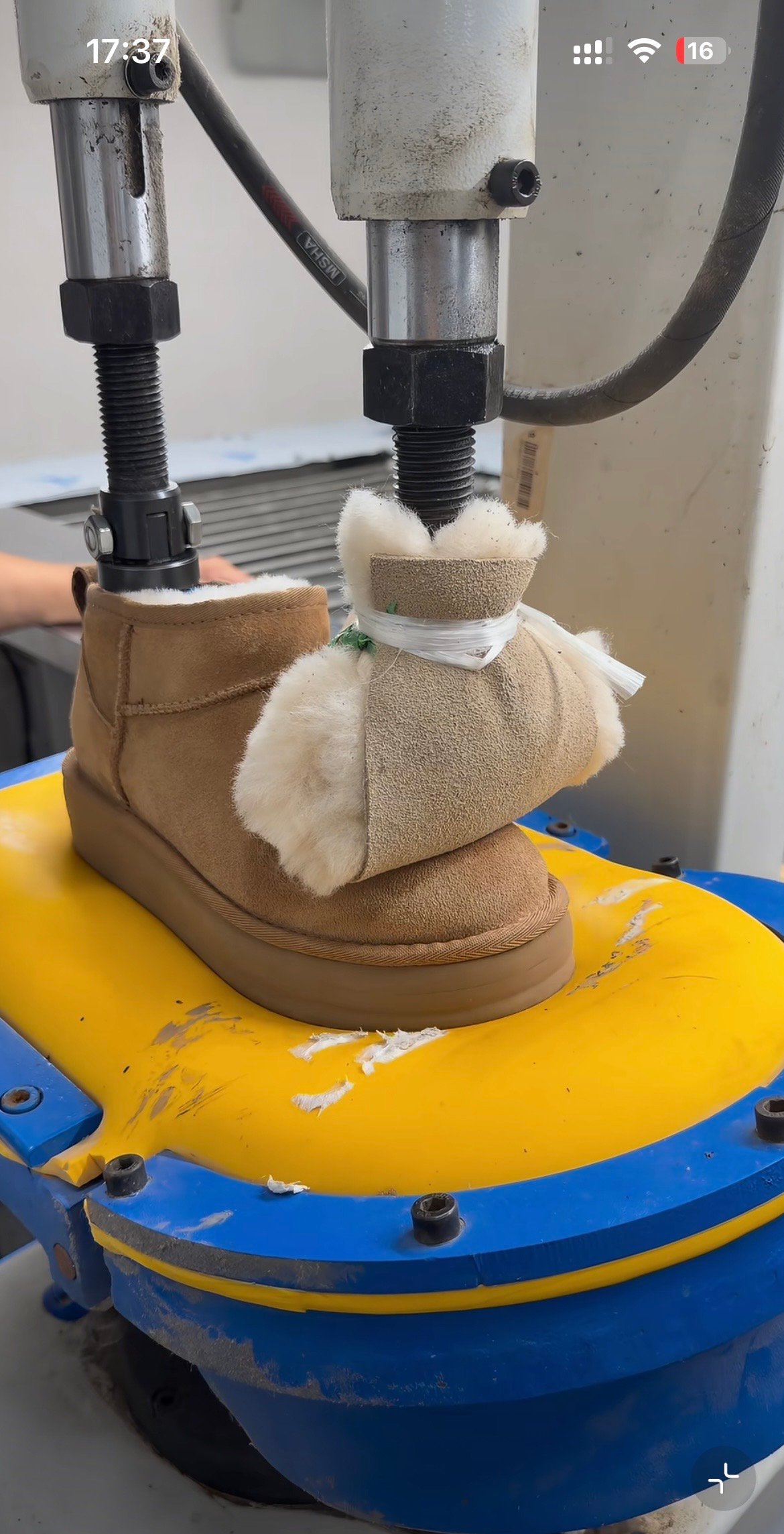 Sole pressing production process