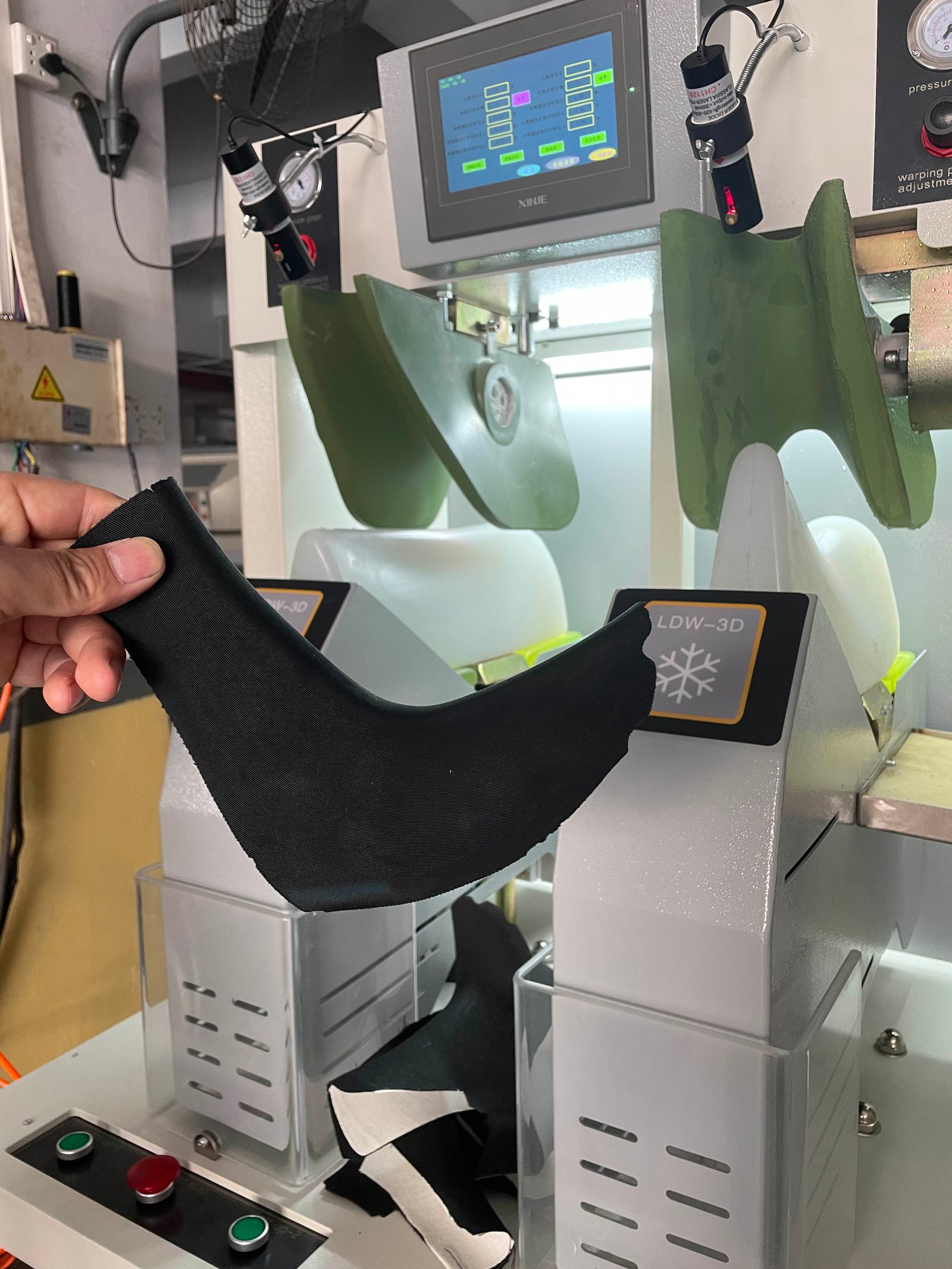Upper molding production process