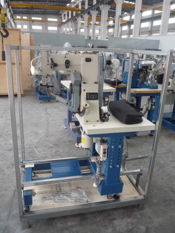 Machine wrapped with stretch film